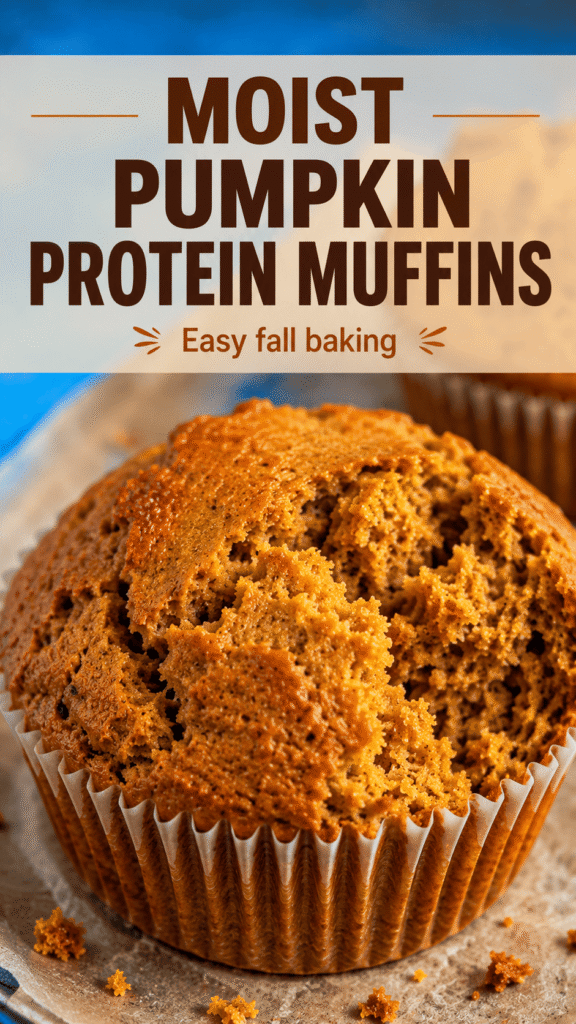 High Protein Pumpkin Spice Muffins