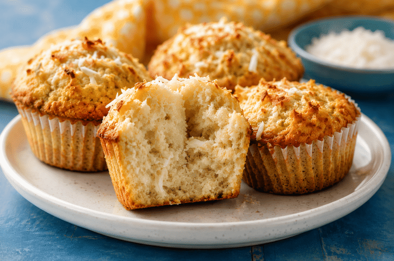 High Protein Coconut Muffins Recipe: Moist, Healthy & Delicious