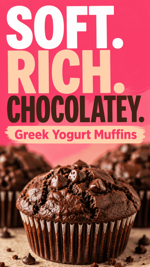 Greek Yogurt Chocolate Muffins