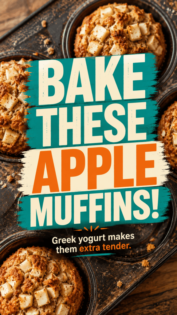 Greek Yogurt Apple Muffins