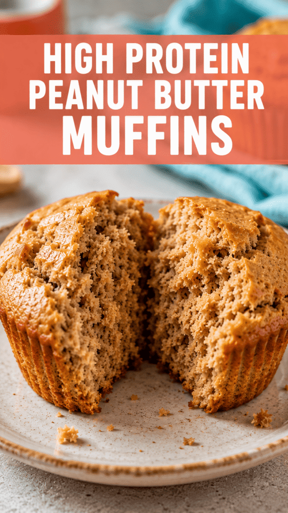 High Protein Peanut Butter Muffins