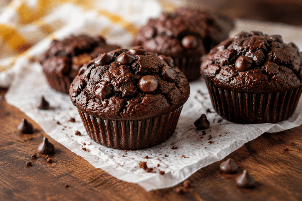 Cottage Cheese Chocolate Muffins