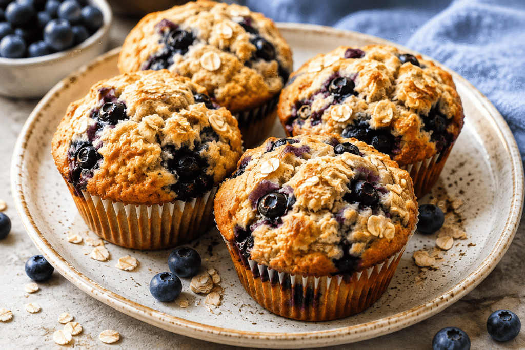 Oatmeal Blueberry Muffins