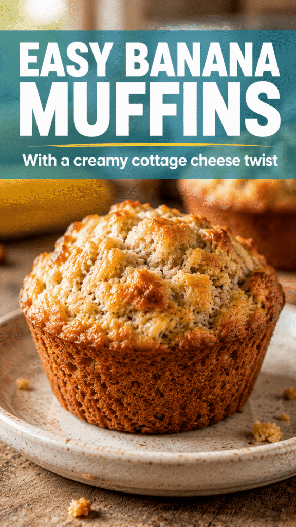 Cottage Cheese Banana Muffins