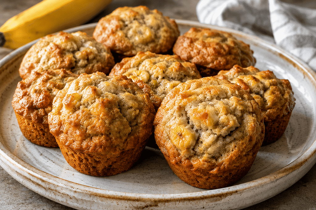 Cottage Cheese Banana Muffins