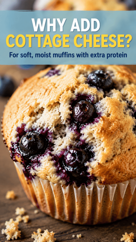 Cottage Cheese Blueberry Muffins