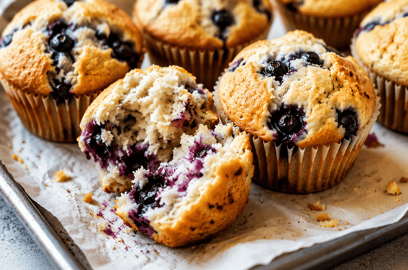 Cottage Cheese Blueberry Muffins: Soft, Moist & Protein-Packed