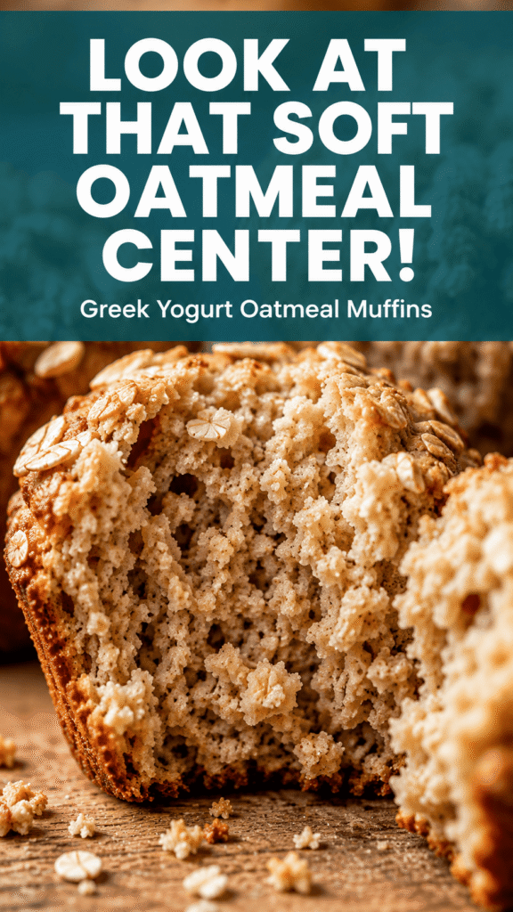 Greek Yogurt Oatmeal Muffins
