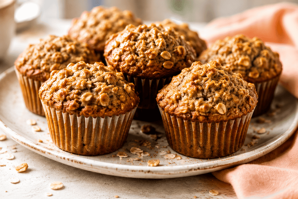 Greek Yogurt Oatmeal Muffins