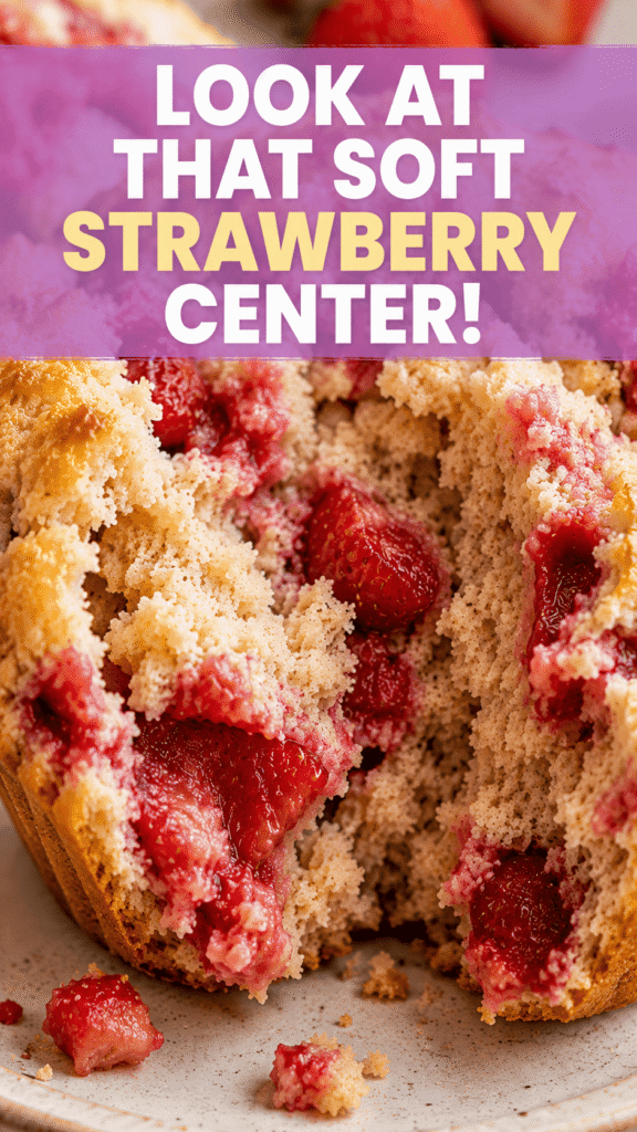 Greek Yogurt Strawberry Muffins