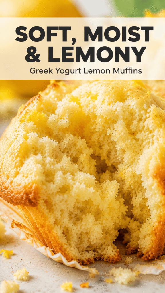 Greek Yogurt Lemon Muffins