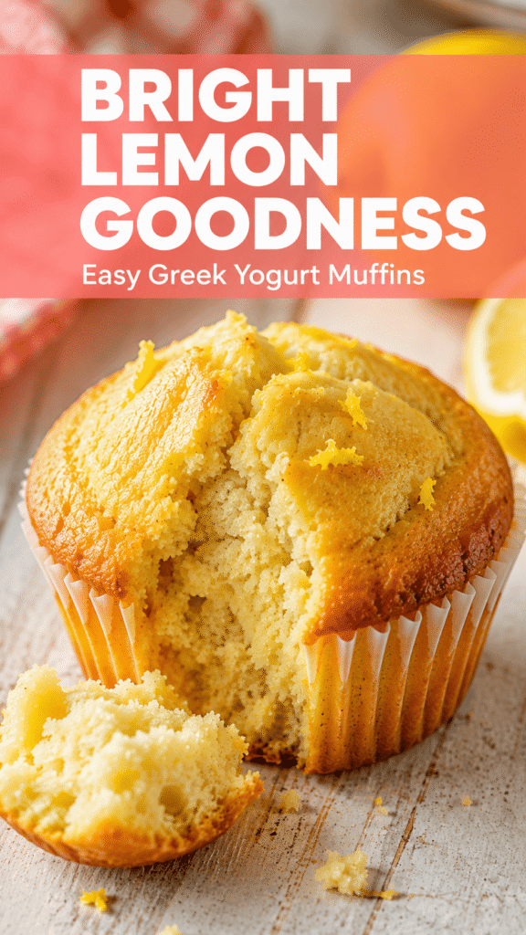 Greek Yogurt Lemon Muffins
