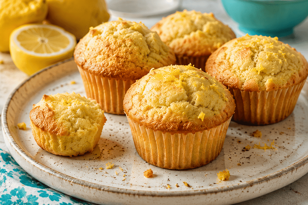 Greek Yogurt Lemon Muffins