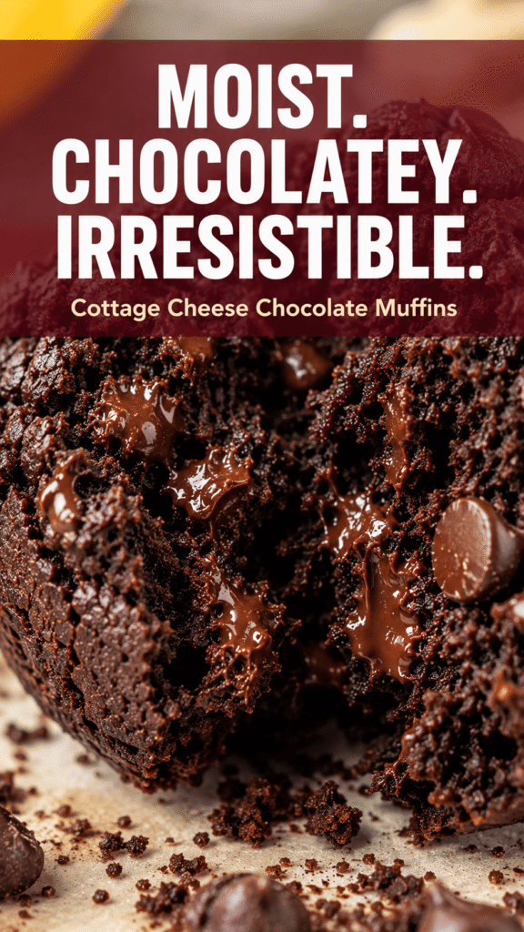 Cottage Cheese Chocolate Muffins