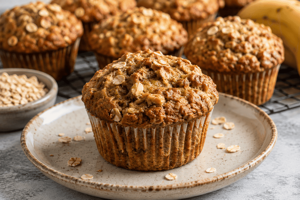 Oatmeal Banana Muffins
