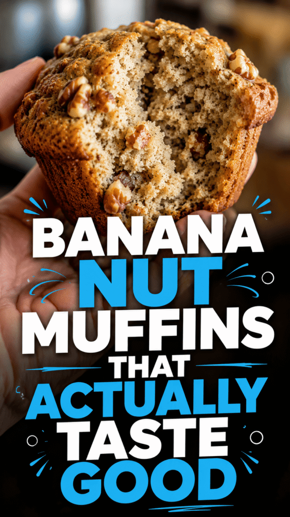 Healthy Banana Nut Muffins