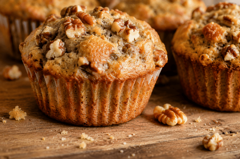 Healthy Banana Nut Muffins Recipe: Moist, Easy & Naturally Sweet