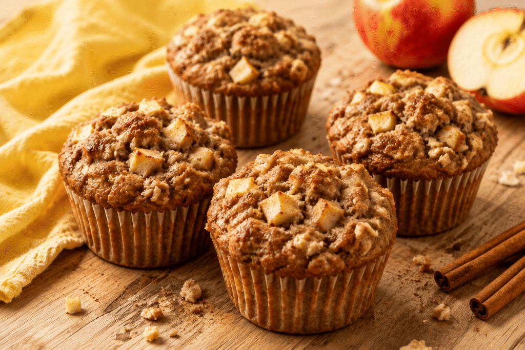 Healthy Apple Cinnamon Muffins