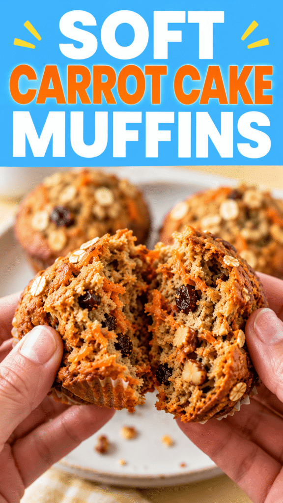 Healthy Carrot Cake Muffins