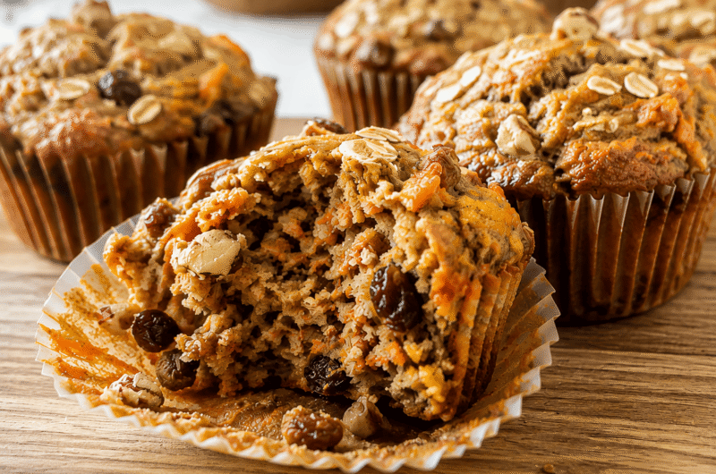 Healthy Carrot Cake Muffins: Moist, Easy & Naturally Sweetened