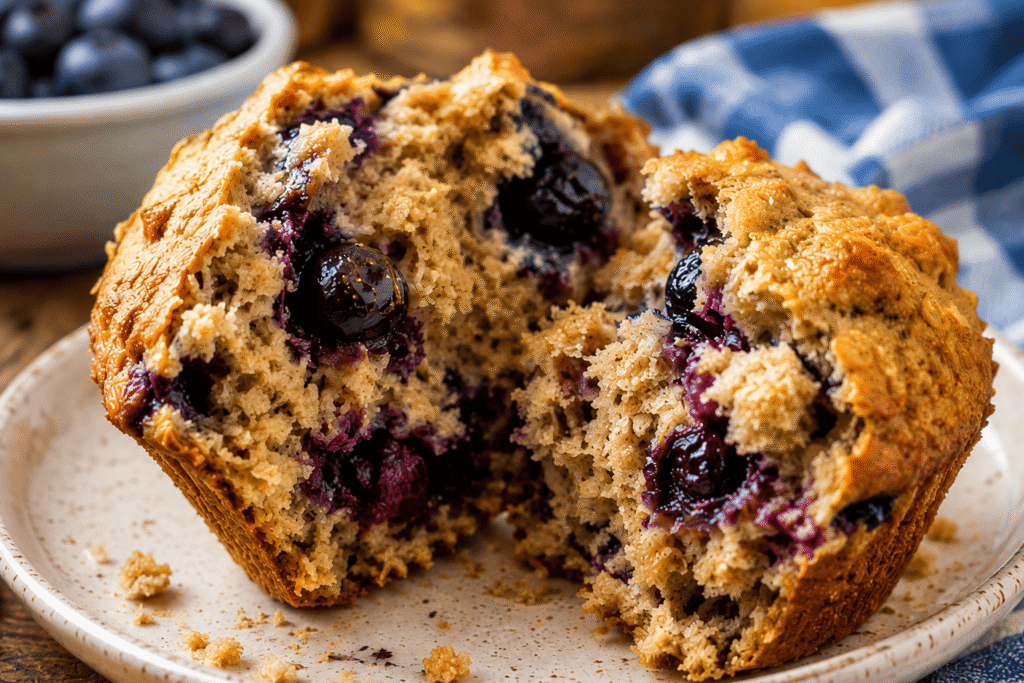 Blueberry Oat Bran Muffins