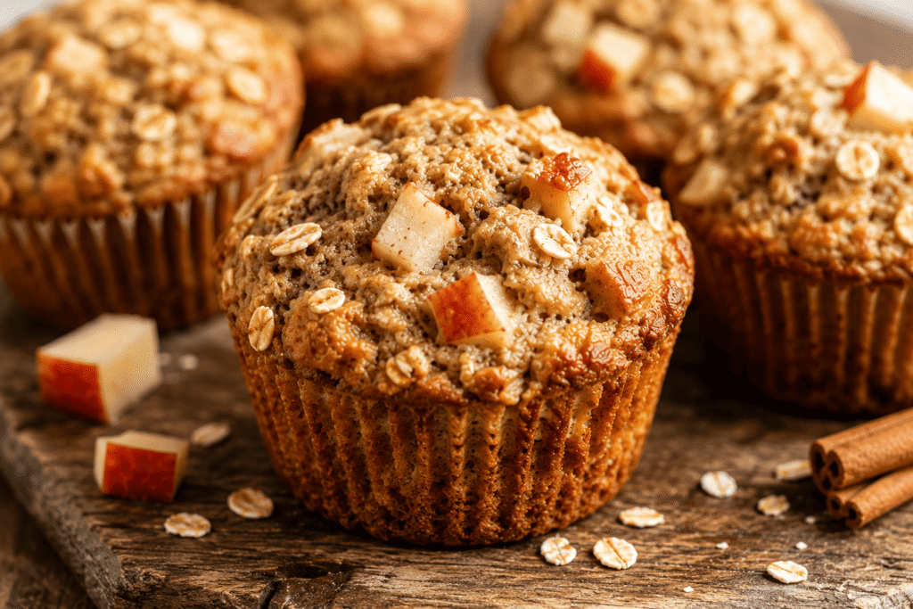Apple Cinnamon Oatmeal Muffins